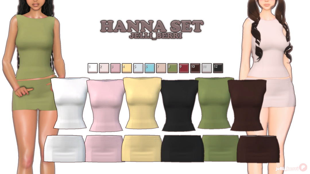 Hanna Set by jelli_berri official Sims 4 preview