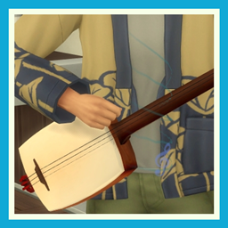 Official maru Functional Shamisen project preview for The Sims 4