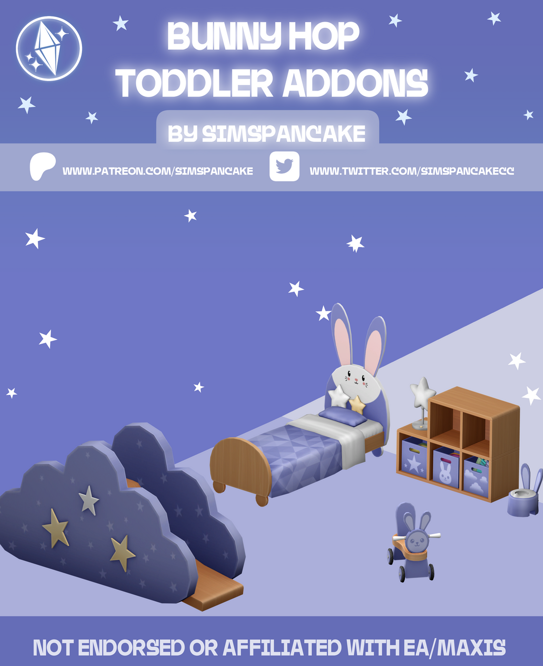 Bunny Hop Toddler Addons by simspancake official Sims 4 preview